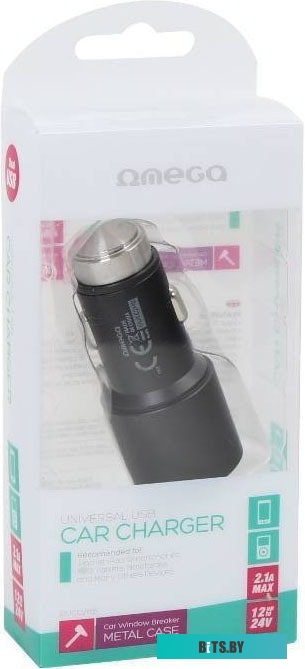 Автомобильное зарядное Omega OUCC2MB