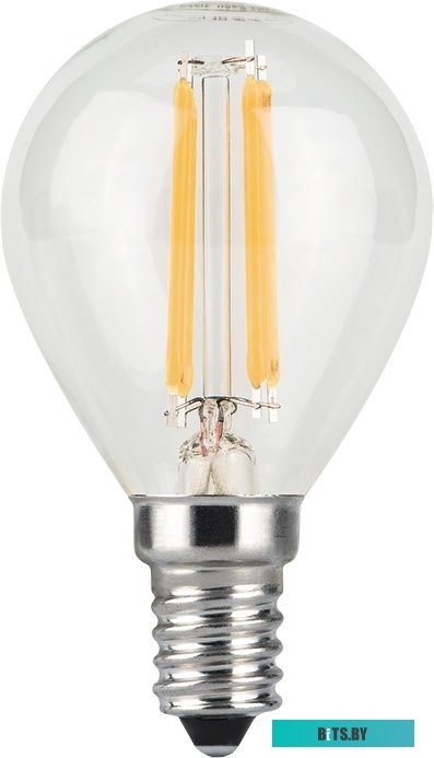 105801209 Лампа филам. Gauss Filament 9Вт цок.:E14 шар 220B 4100K св.свеч.бел.нейт. (упак.:10шт) (105801209)