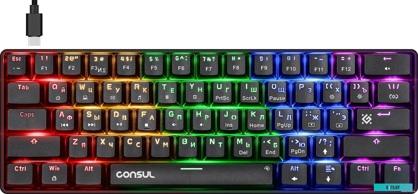 Клавиатура Defender CONSUL GK-220 RU RGB 45220