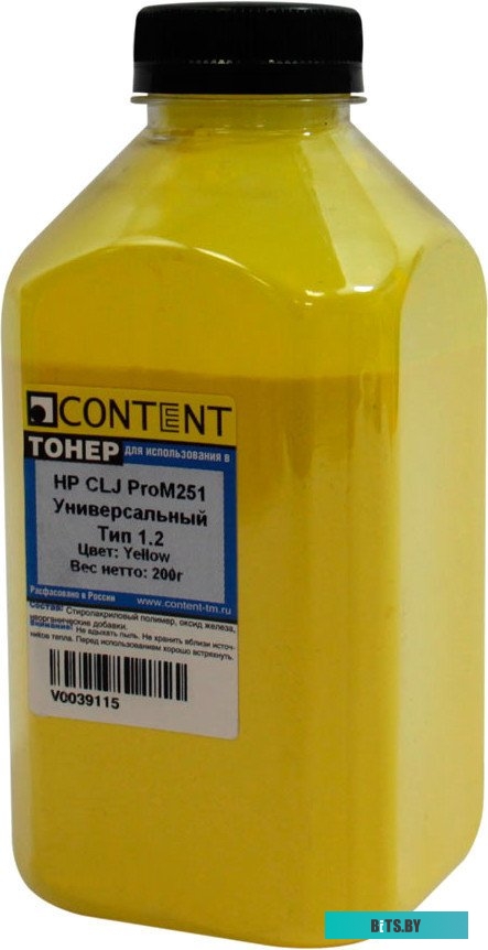 1010100438 Тонер Pantum CP1100/CM1100 (CTL-1100), Yellow, 65 г, банка, NetProduct