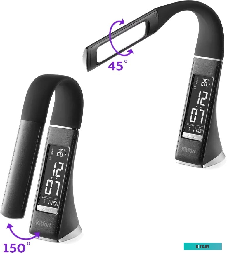 КТ-6624 Чайник электрический Kitfort КТ-6624 1.7л. 2200Вт лавандовый/нержавеющая сталь (корпус: пластик/стекло)