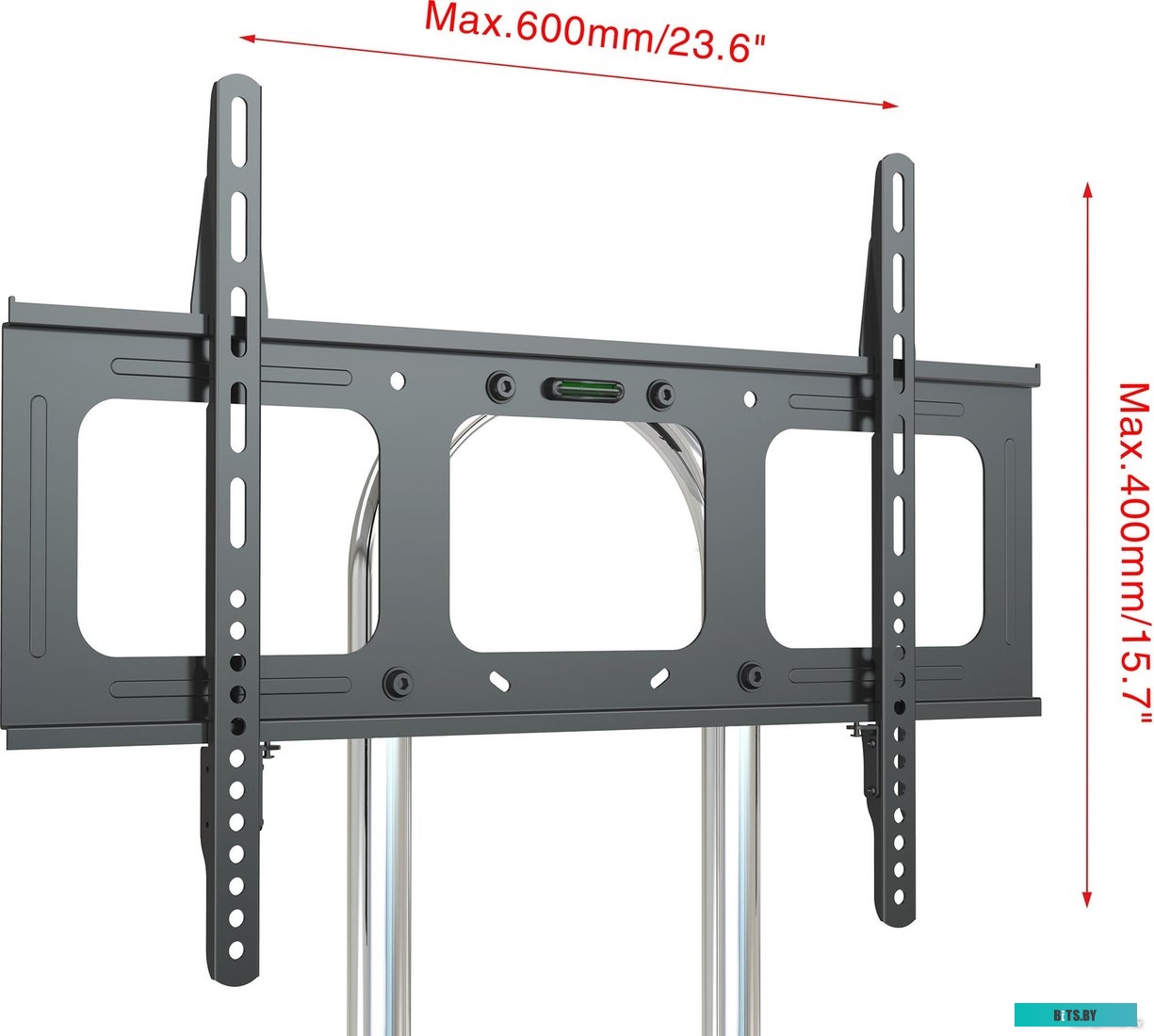CS-ST04H Стойка для телевизора Cactus CS-ST04H черный 37"-70" макс.45кг напольный мобильный