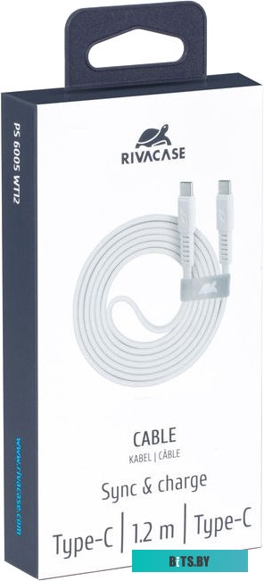 Кабель Rivacase Type-C Type-C PS6005 WT12 (1.2 м, белый) <4260403579534>