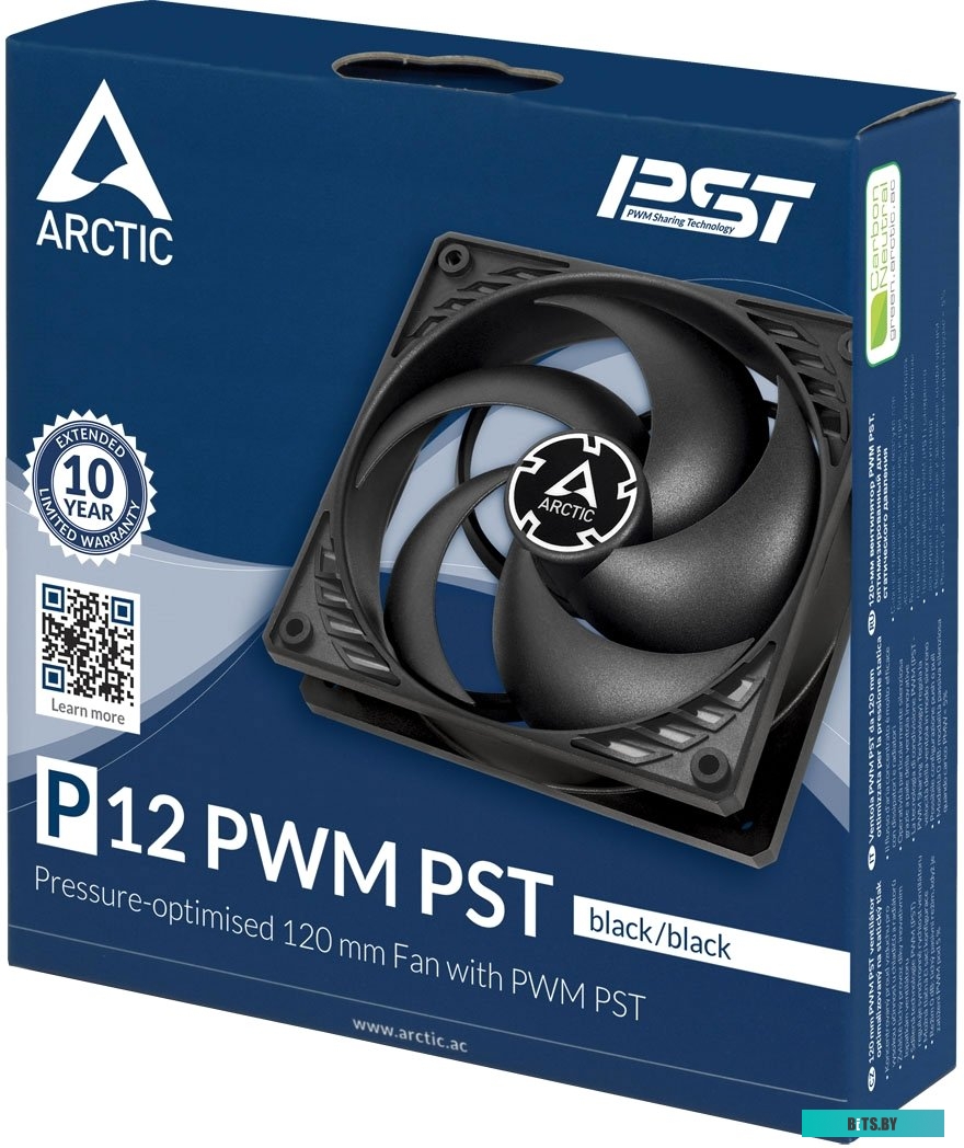 Кулер Arctic P12 PWM PST ACFAN00120A (черный)