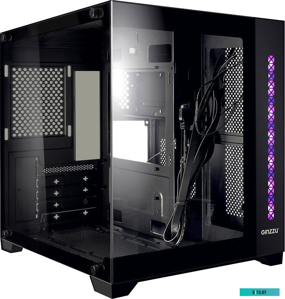 Корпус mATX Без БП Ginzzu V320