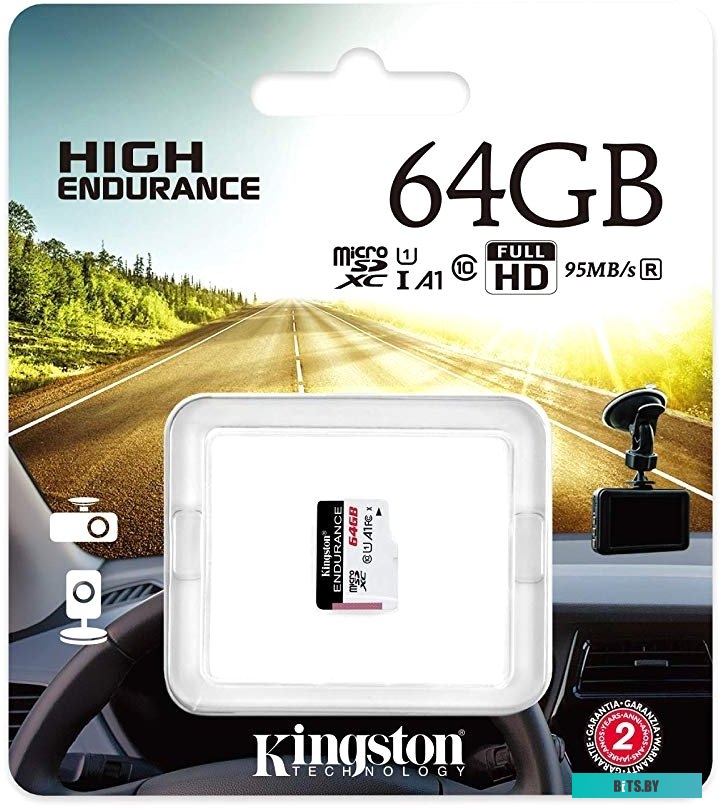 Карта памяти Kingston High Endurance microSDXC 64GB <SDCE/64GB>
