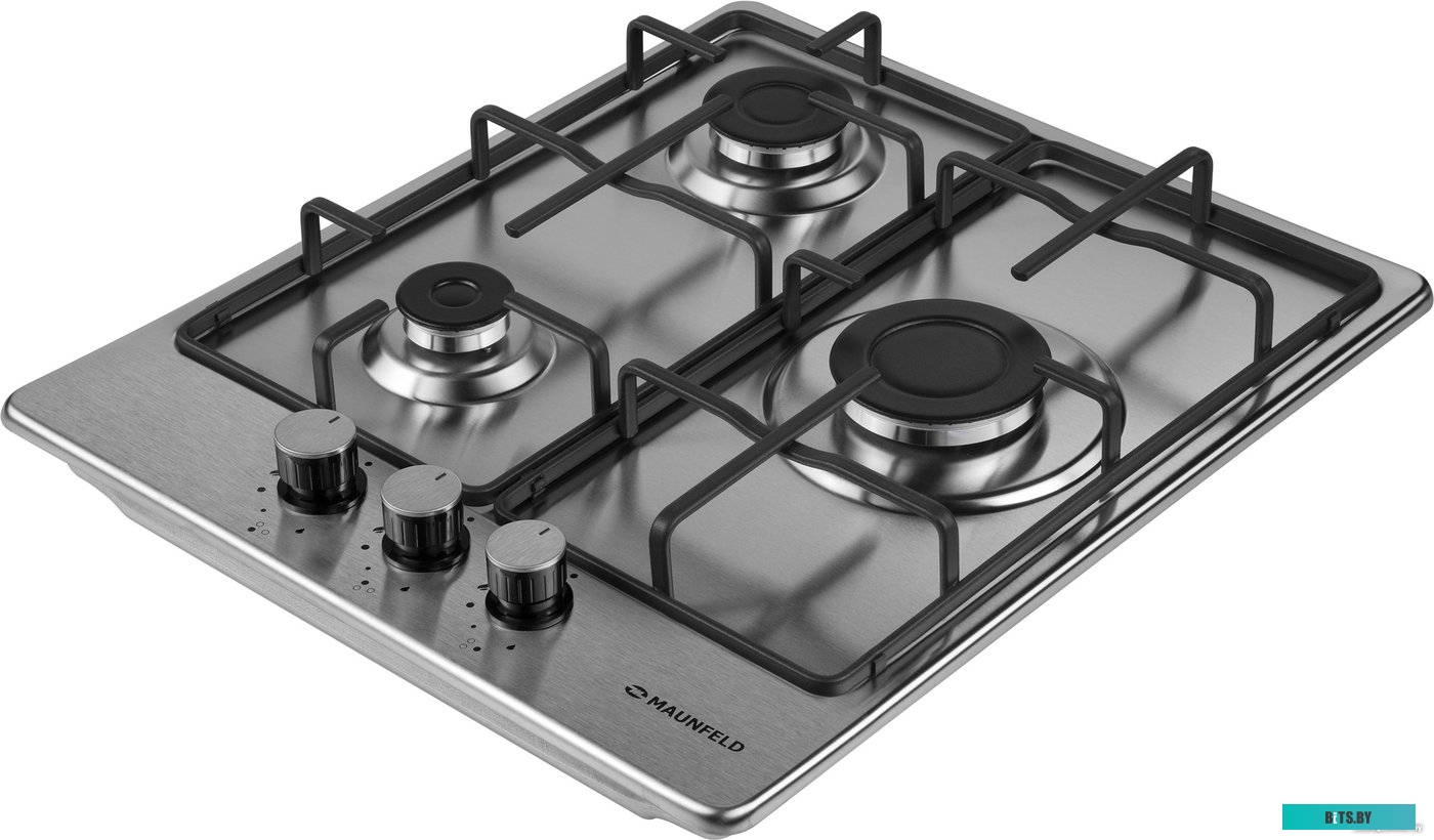 КА-00014986 Газовая варочная поверхность Maunfeld EGHS.43.3STS-ES нержавеющая сталь