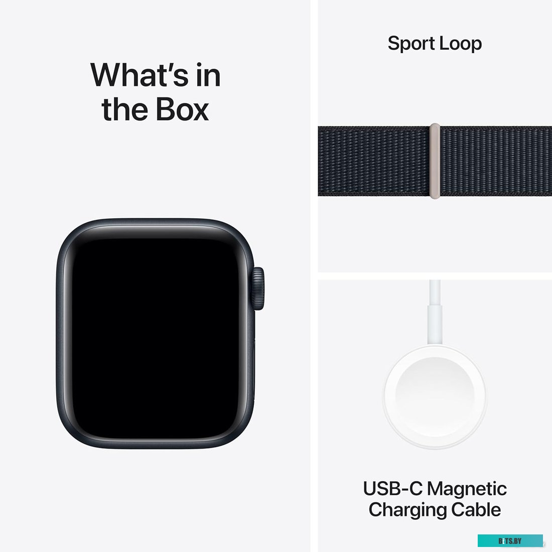 Умные часы Apple Watch SE 2 40 мм (алюминиевый корпус, темная ночь/темная ночь, нейлоновый ремешок)