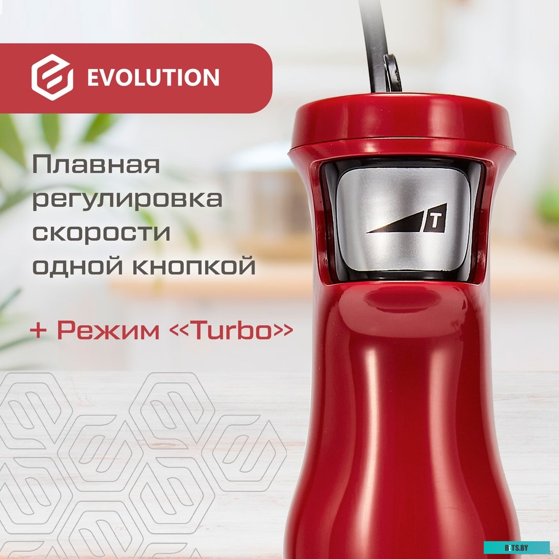 HBS-0641 Погружной блендер 4 в 1 Evolution HBS-0641 RED