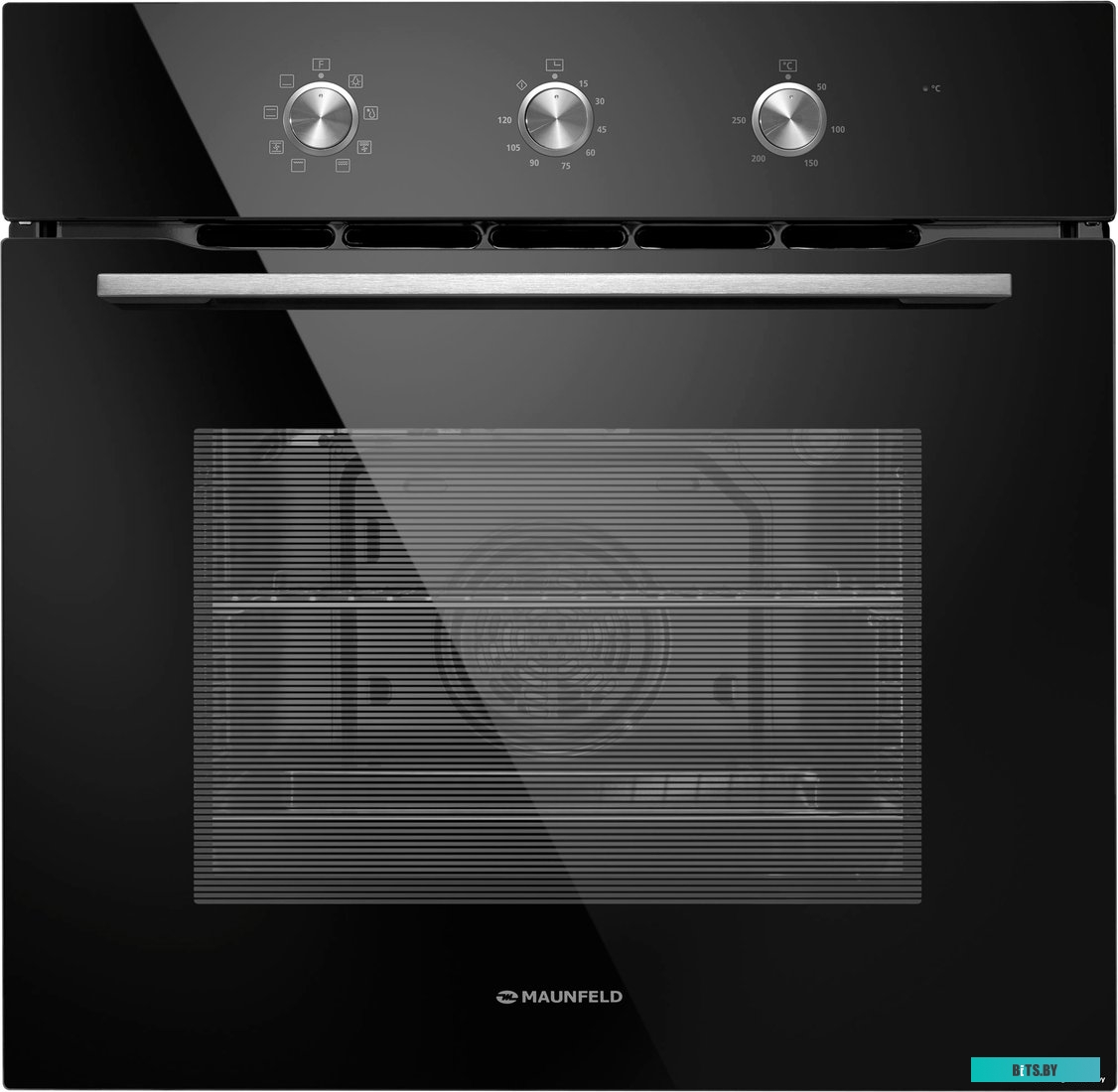 КА-00016924 Духовой шкаф MAUNFELD MEOC708PB,  черный