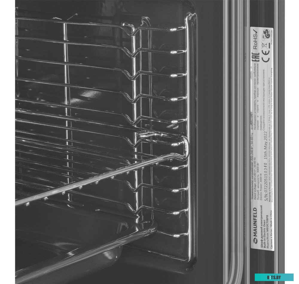 КА-00016924 Духовой шкаф MAUNFELD MEOC708PB,  черный