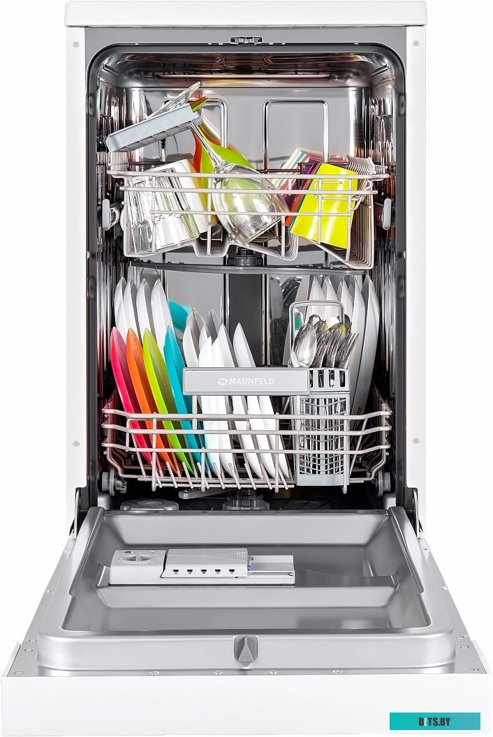 УТ000010682 Посудомоечная машина MAUNFELD MWF08S,  узкая, напольная, 44.8см, загрузка 9 комплектов, белая [ут000010682]