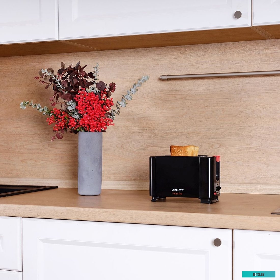 SC-TM11034 Тостер WITH LOVE SC-TM11034 BLACK SCARLETT