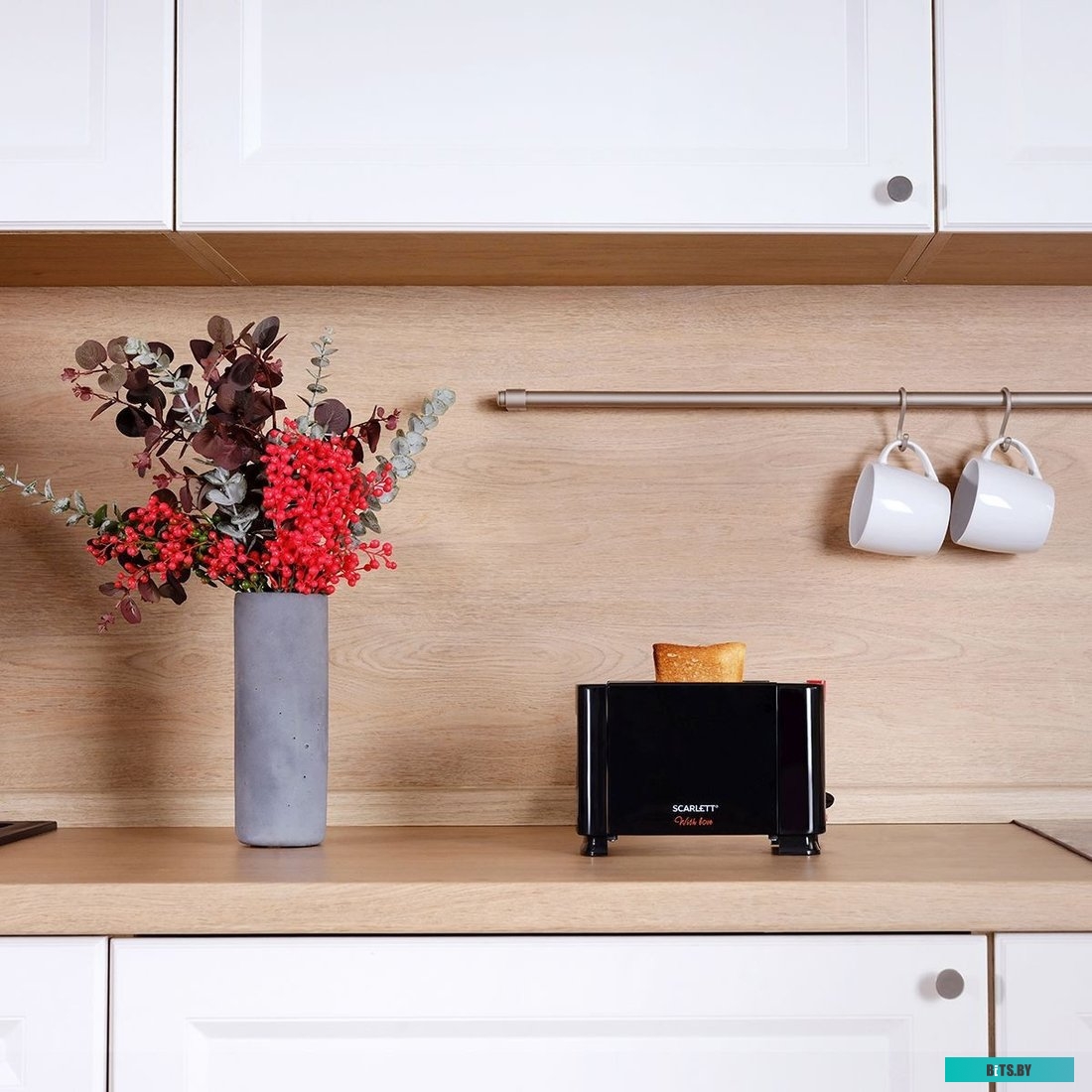 SC-TM11034 Тостер WITH LOVE SC-TM11034 BLACK SCARLETT