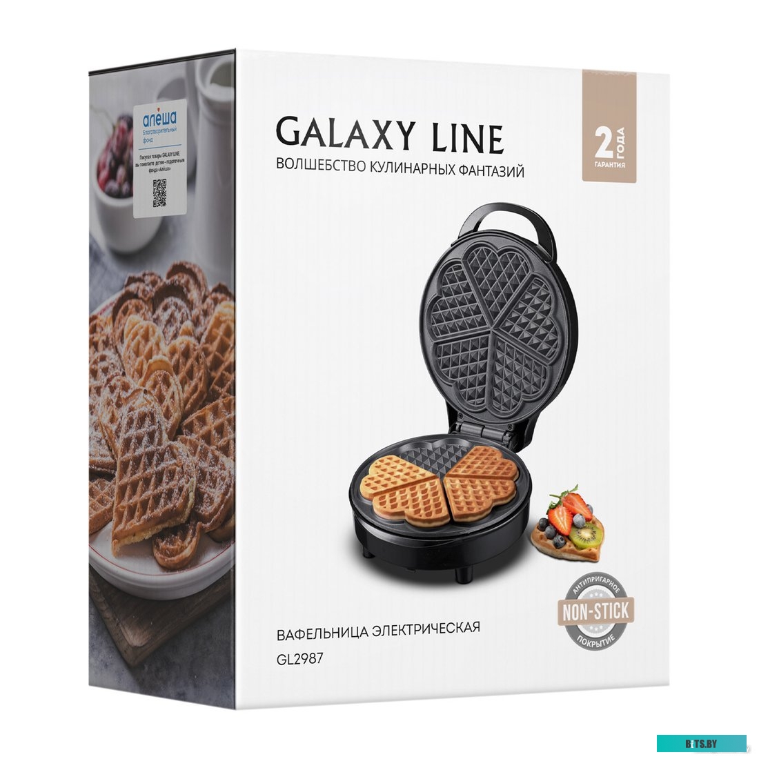 GL 2987 Black Вафельница "Galaxy" [GL 2987] <Black>