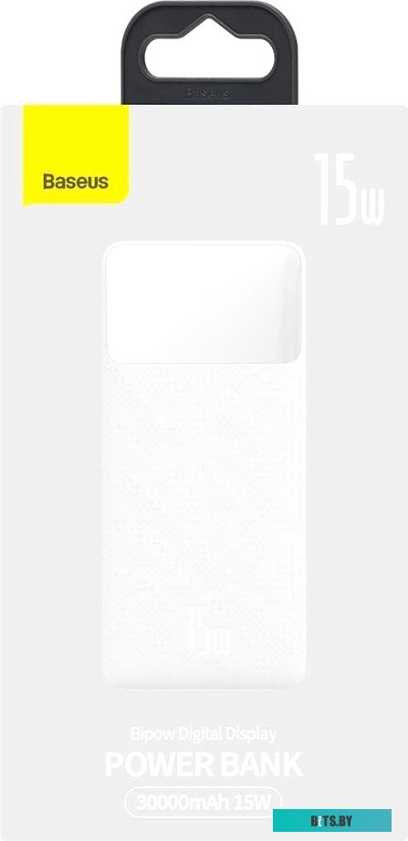 PPDML-K02 Bipow Digital Display Power bank 30000mAh 15WWhite Внешний аккумулятор Baseus PPDML-K02 Bipow Digital Display Power bank 30000mAh 15WWhite