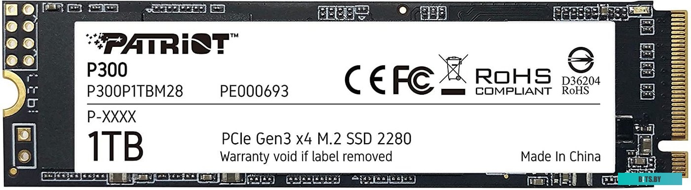 SSD Накопитель Patriot P300 1TB P300P1TBM28