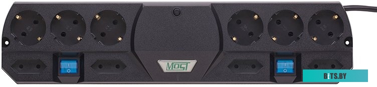 Сетевой фильтр (удлинитель) Most TRG 2 м (черный)