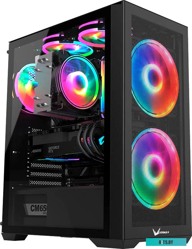 Корпус ATX Formula Air Power G5 DUO, Midi-Tower, без БП, черный