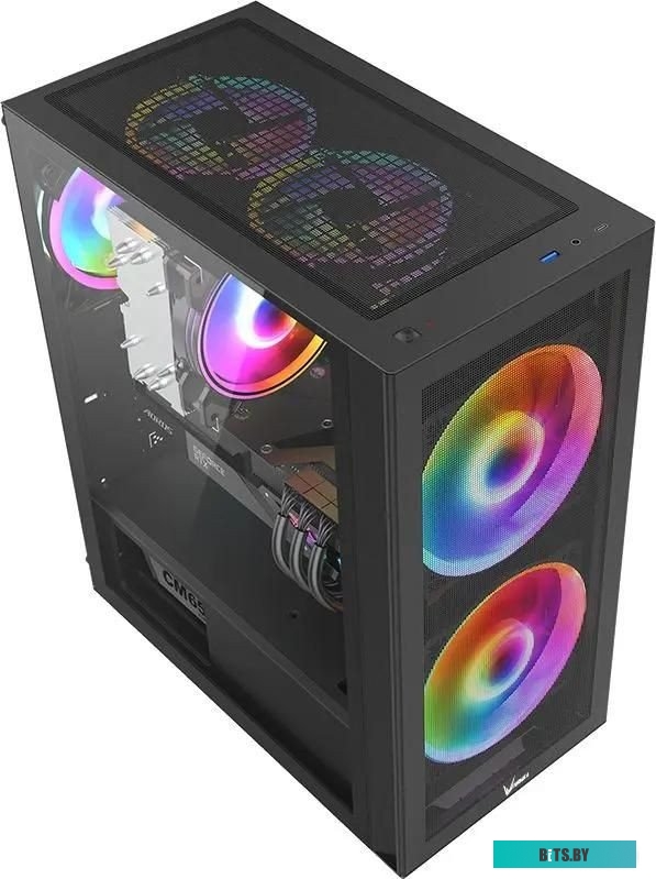 Корпус ATX Formula Air Power G5 DUO, Midi-Tower, без БП, черный