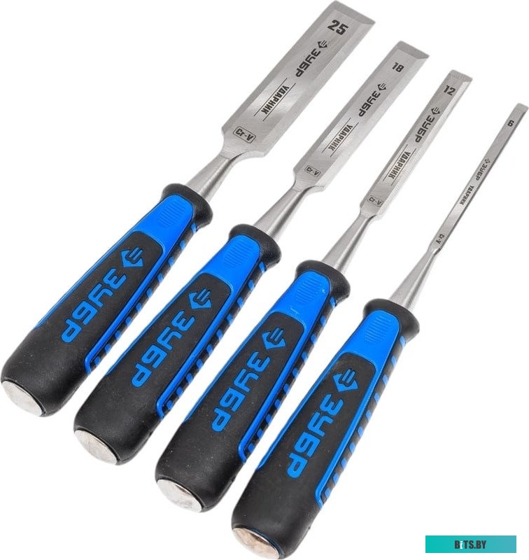 18097-H4 Набор стамесок Зубр 18097-H4 4 предмета (жесткий кейс)