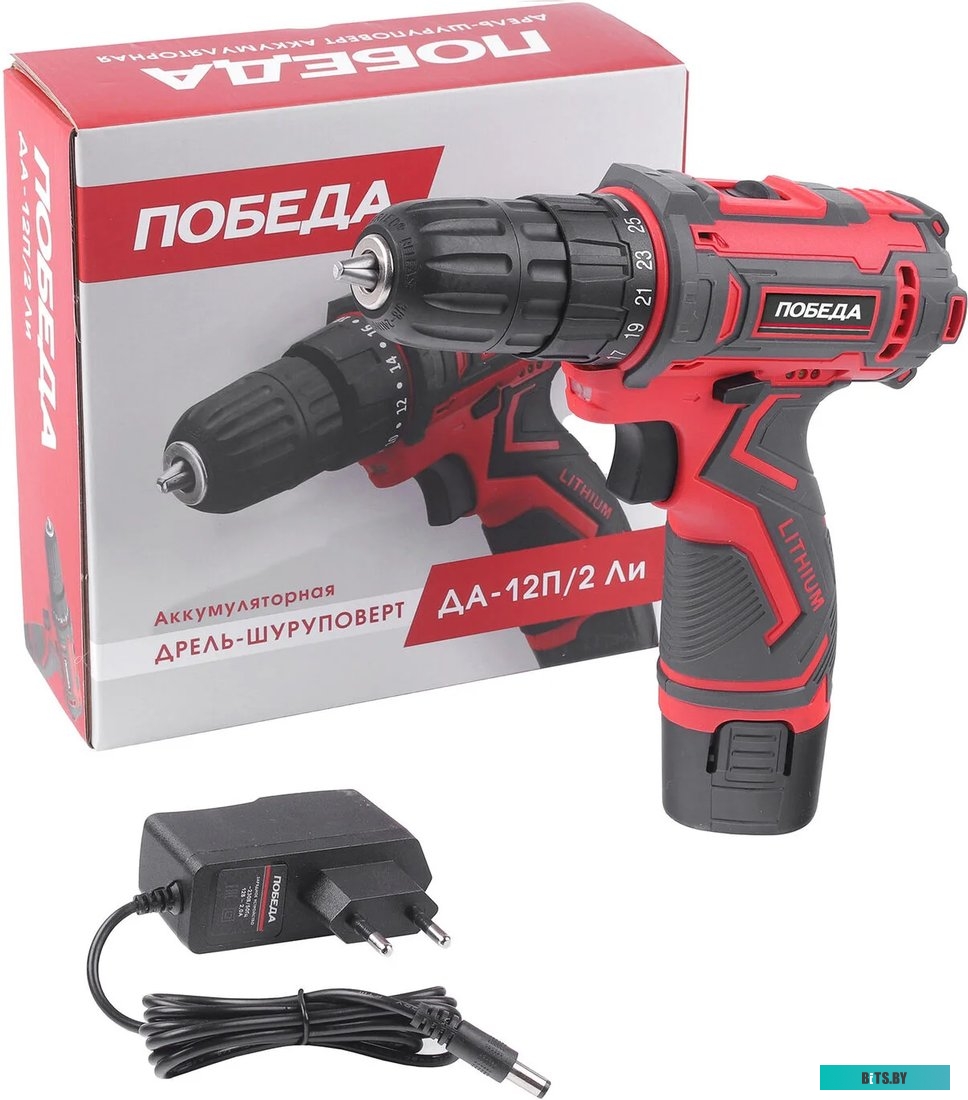 Дрель-шуруповерт Победа ДА-12П/1 Ли (с 1-м АКБ)