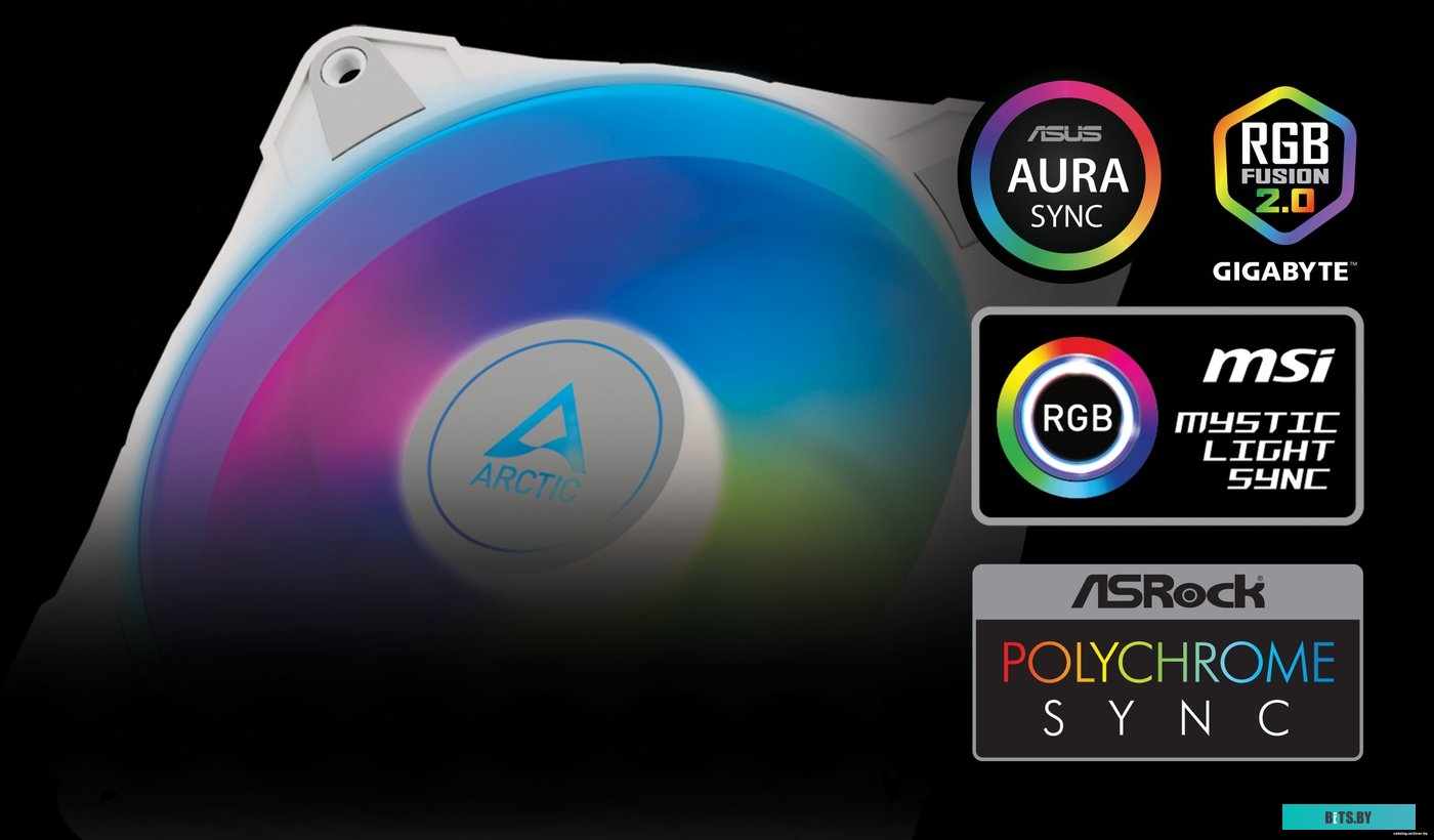 Вентилятор для корпуса Arctic P12 PWM PST A-RGB 0dB ACFAN00254A