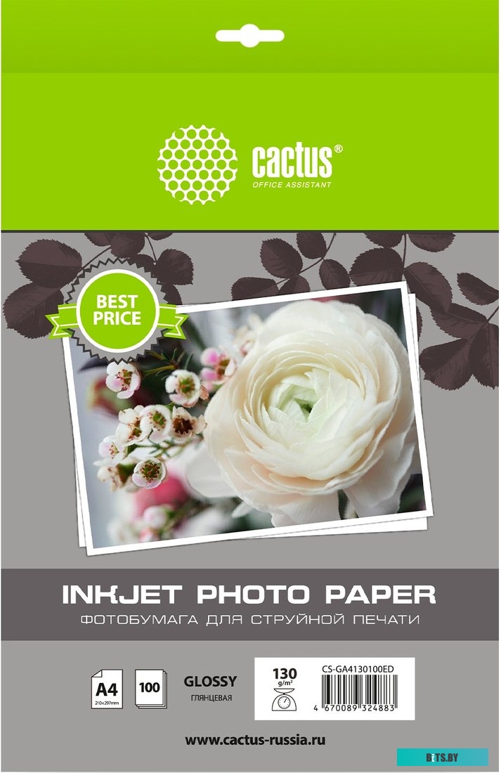 Фотобумага Cactus CS-GA4130100ED CS-GA4130100ED.