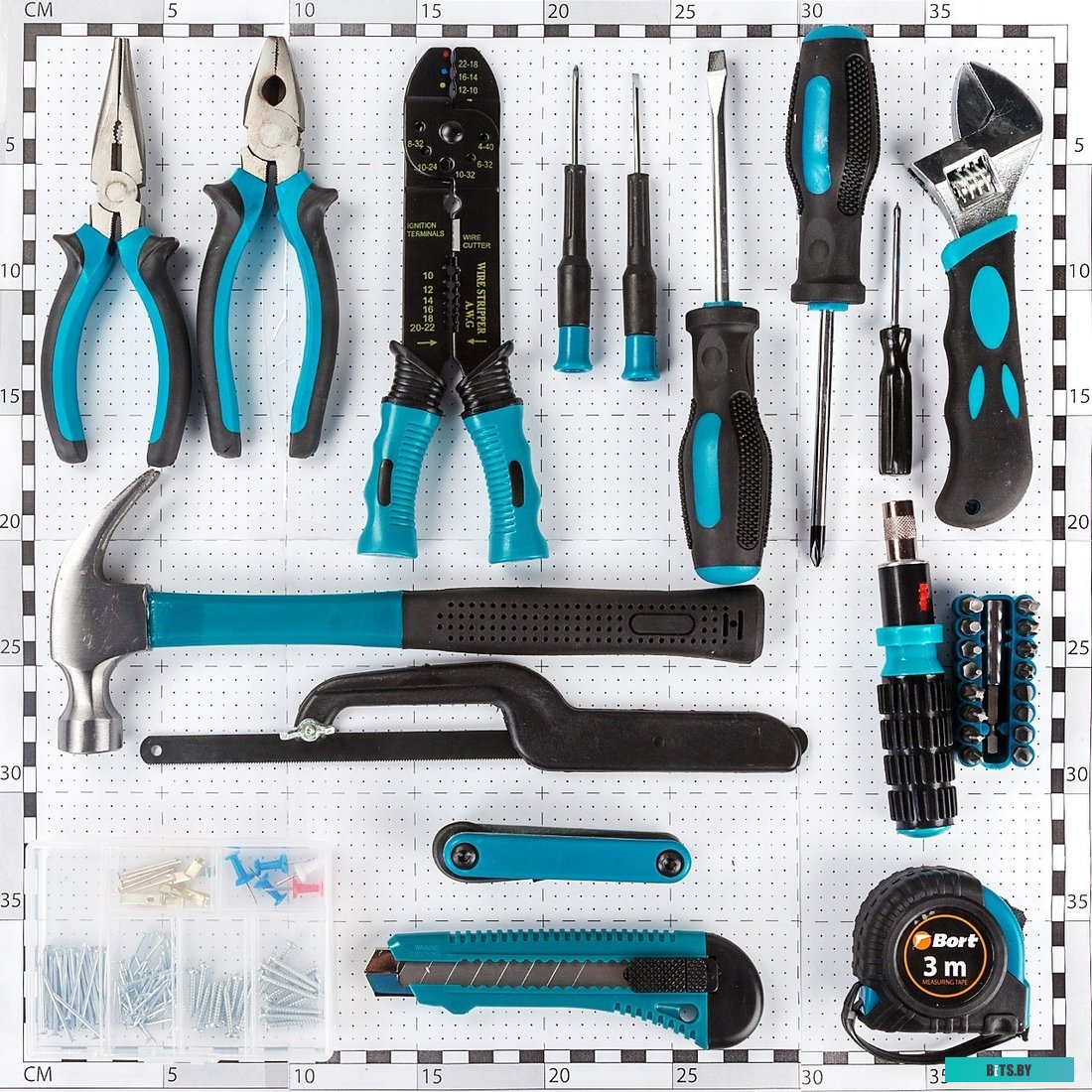 Универсальный набор инструментов Bort BTK-160 (38 предметов) <91279040>