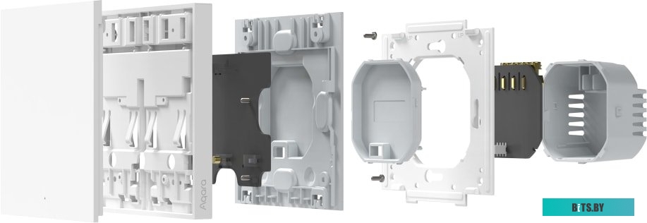 Выключатель Aqara Smart Wall Switch H1 (одноклавишный, без нейтрали) <WS-EUK01>
