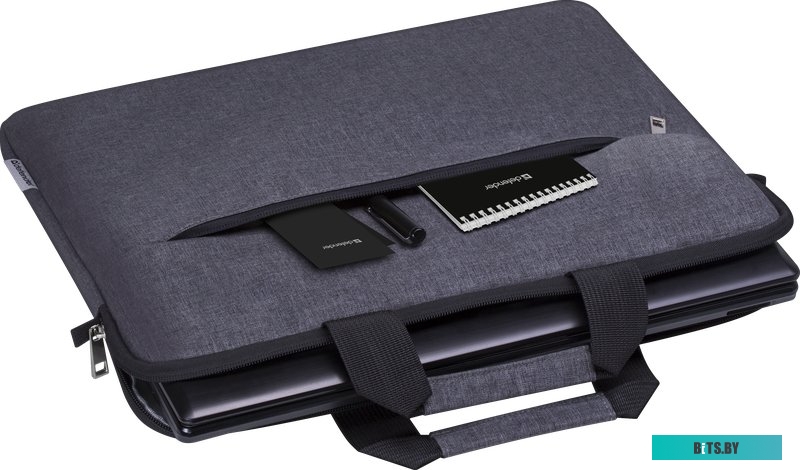 Сумка (портфель, кейс, чехол) для ноутбука Defender Chic 15.6" (серый) <26087>