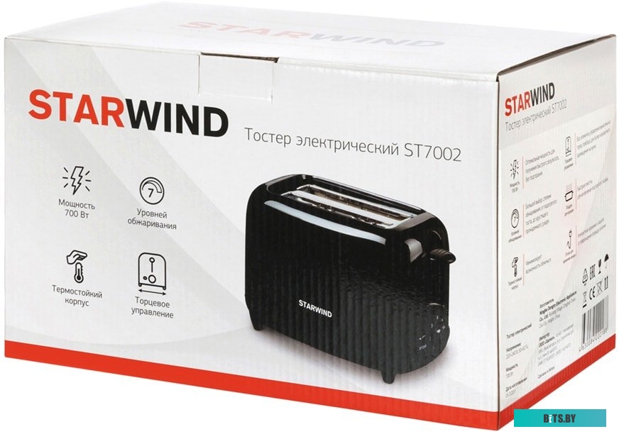 ST7002 Тостер Starwind ST7002 черный