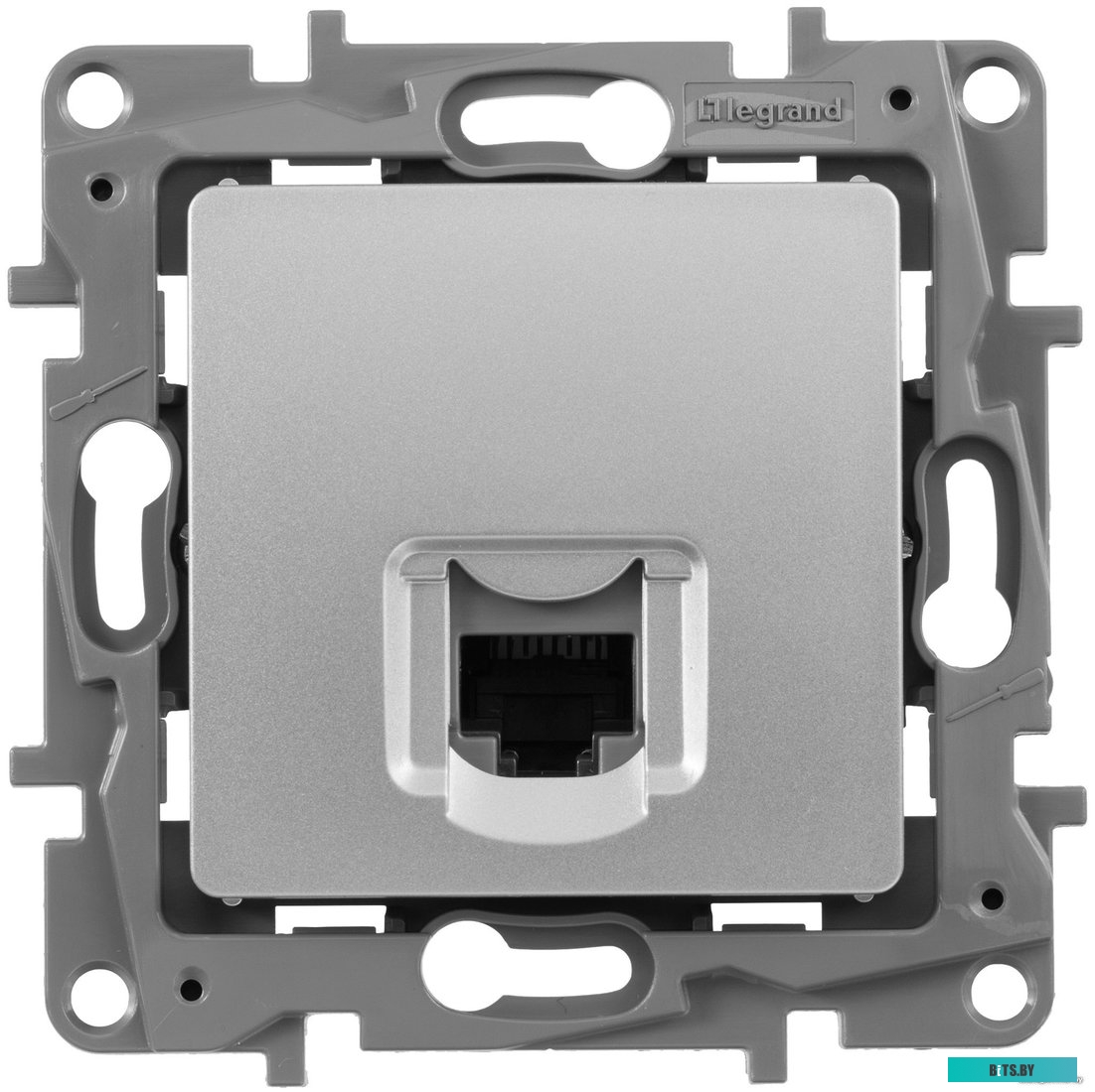 Розетка компьютерная Legrand Etika 672441 (алюминий)