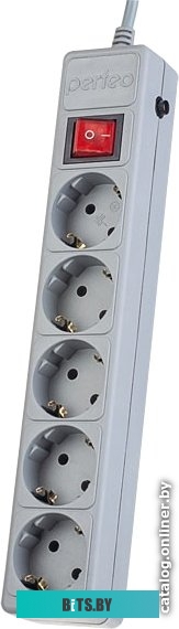Сетевой фильтр (удлинитель) Perfeo PF-PP-5/3,0-G <PF_A4661>