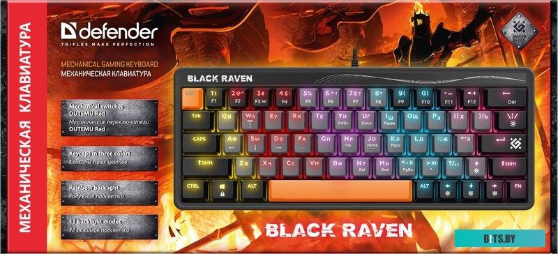 Клавиатура Defender Black Raven GK-417 45413