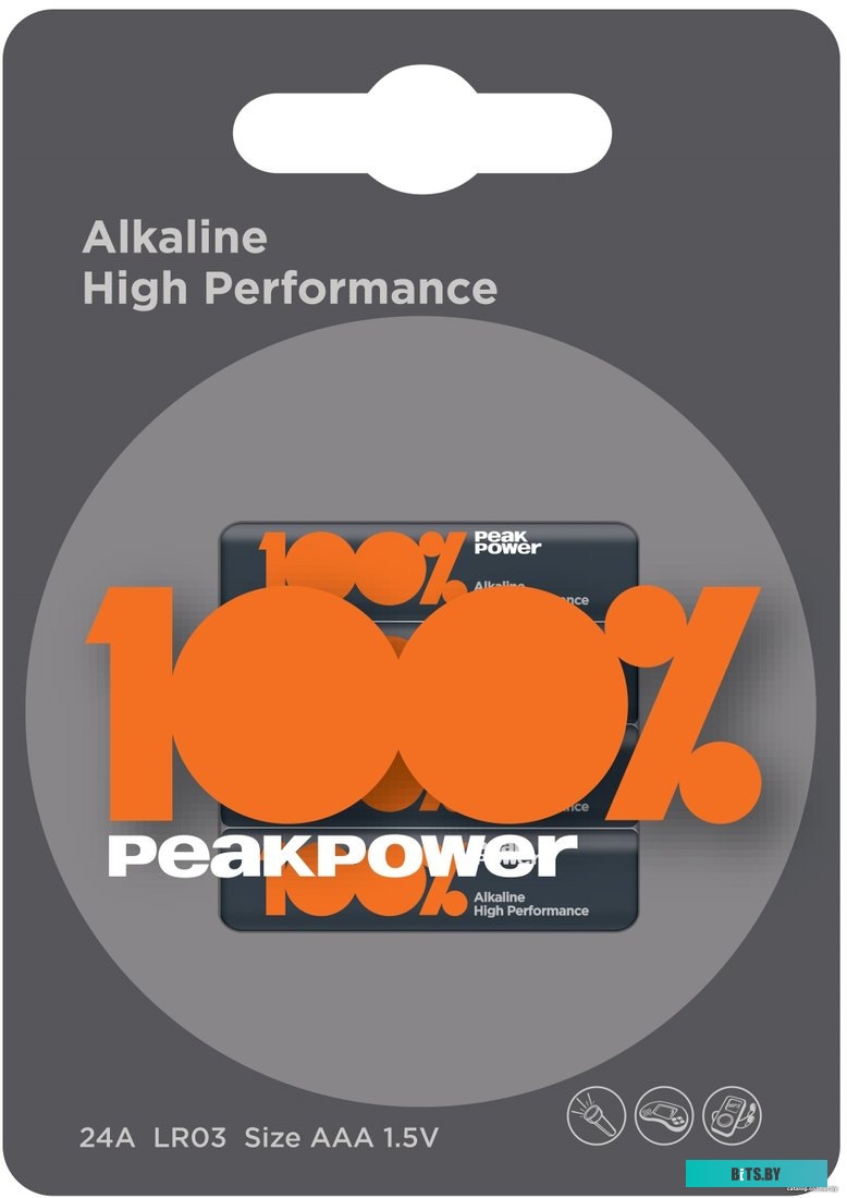 Батарейки PeakPower Alkaline LR03/PP24A-2U4 4BP