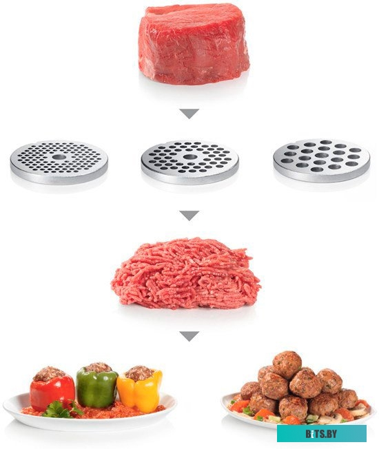 MFW67440 Мясорубка Bosch MFW67440,  черный / серебристый