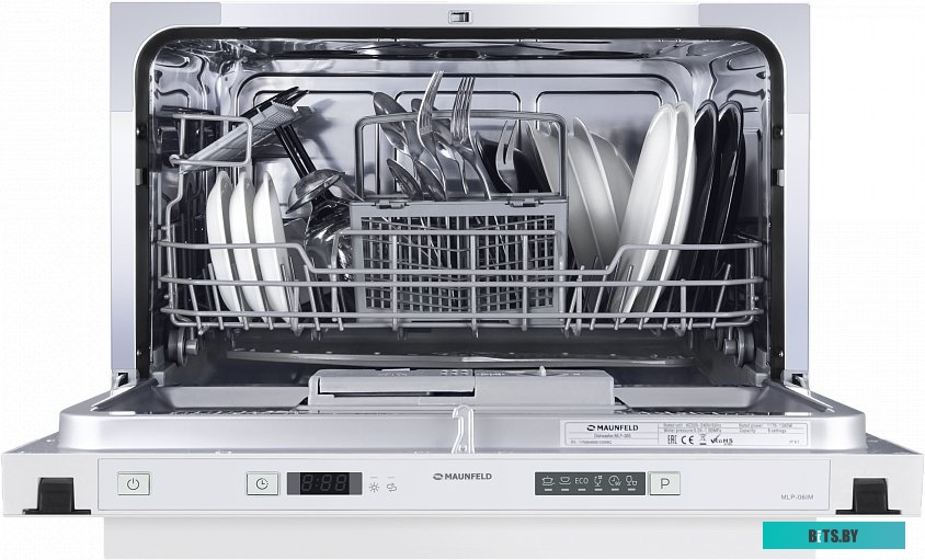УТ000008328 Встраиваемая посудомоечная машина MAUNFELD MLP-06IM,  компактная, ширина 55см, полновстраиваемая, загрузка 6 комплектов