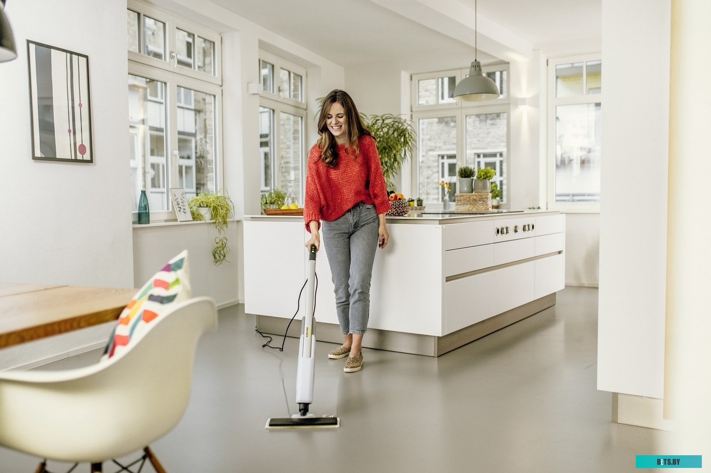 1.513-509.0 Пароочиститель напольный Karcher EasyFix SC 2 Upright AE *EU 1500Вт белый