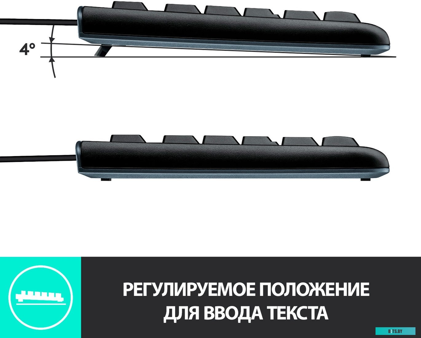 Клавиатура Logitech K120 920-002501 (нет кириллицы)