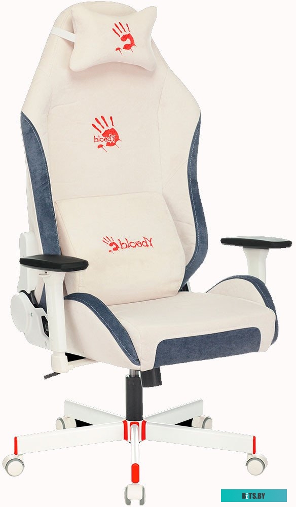 BLOODY GC-330 Кресло игровое A4Tech Bloody GC-330 белый крестов. металл