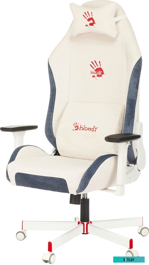BLOODY GC-330 Кресло игровое A4Tech Bloody GC-330 белый крестов. металл
