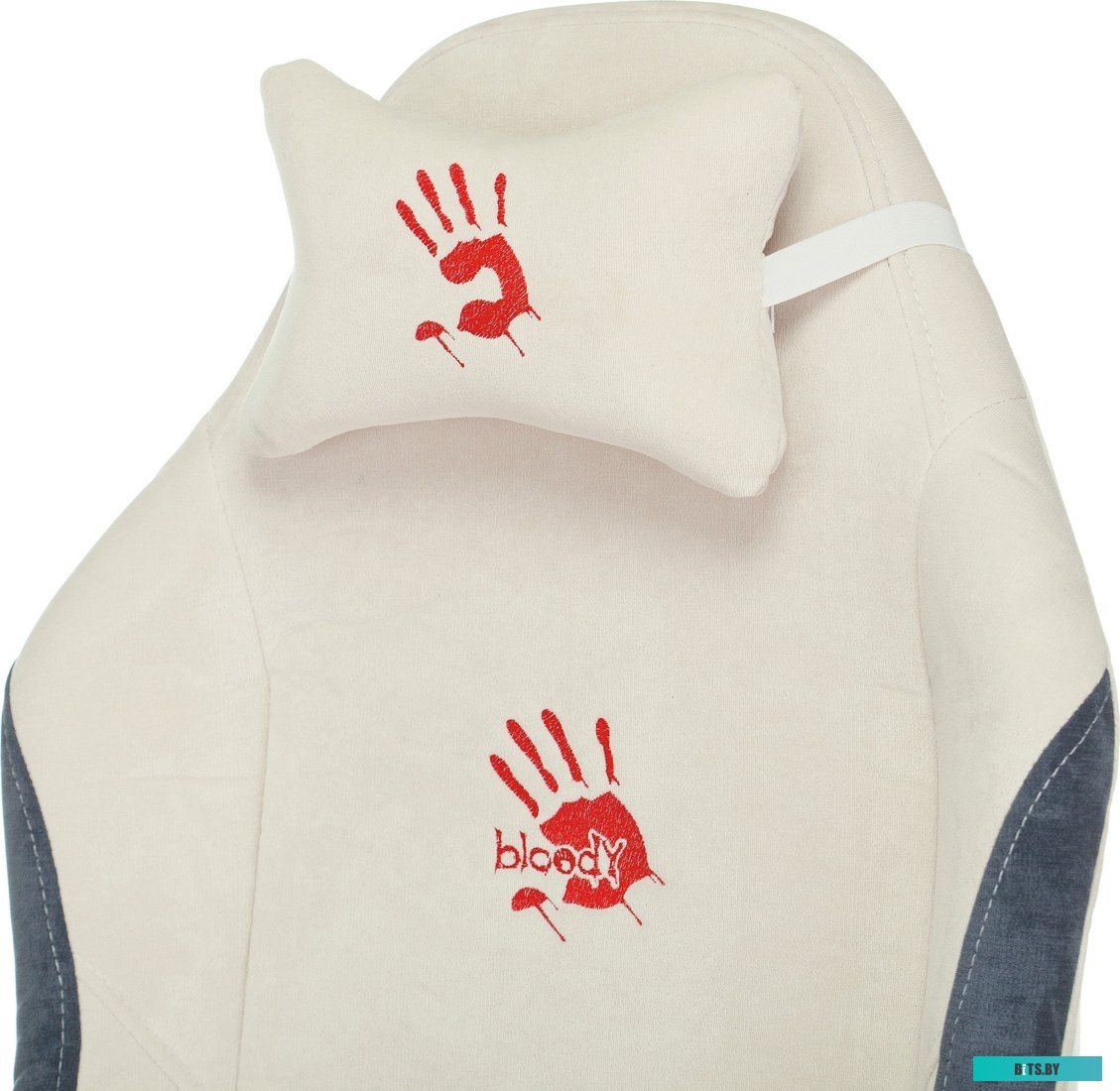 BLOODY GC-330 Кресло игровое A4Tech Bloody GC-330 белый крестов. металл