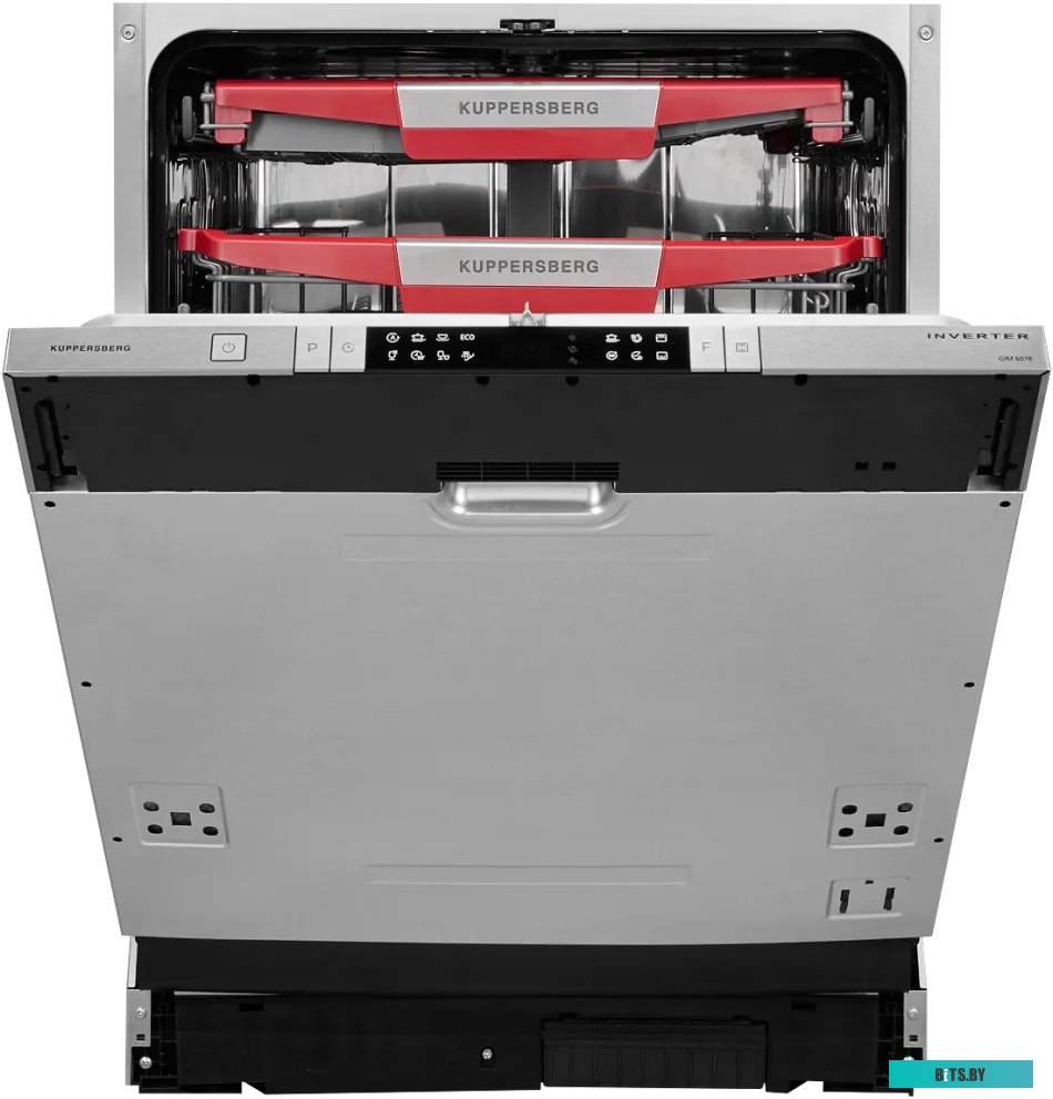 GIM 6078 Встраиваемая посудомоечная машина Kuppersberg/ Полностью встраиваемая посудомоечная машина, 60 см, 14 комплектов, 8 программ, Aqua stop, луч 