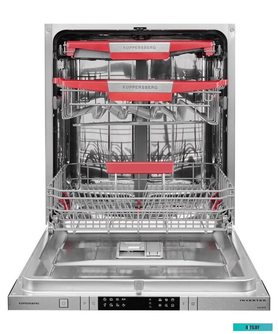 GIM 6078 Встраиваемая посудомоечная машина Kuppersberg/ Полностью встраиваемая посудомоечная машина, 60 см, 14 комплектов, 8 программ, Aqua stop, луч 
