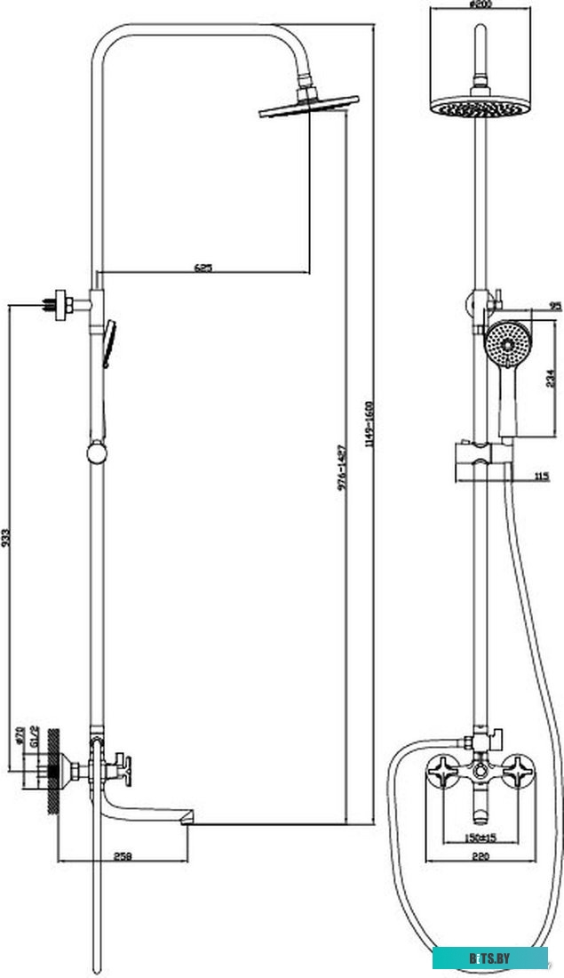 333535 Духовой шкаф WEISSGAUFF EOM 180 W,  белый