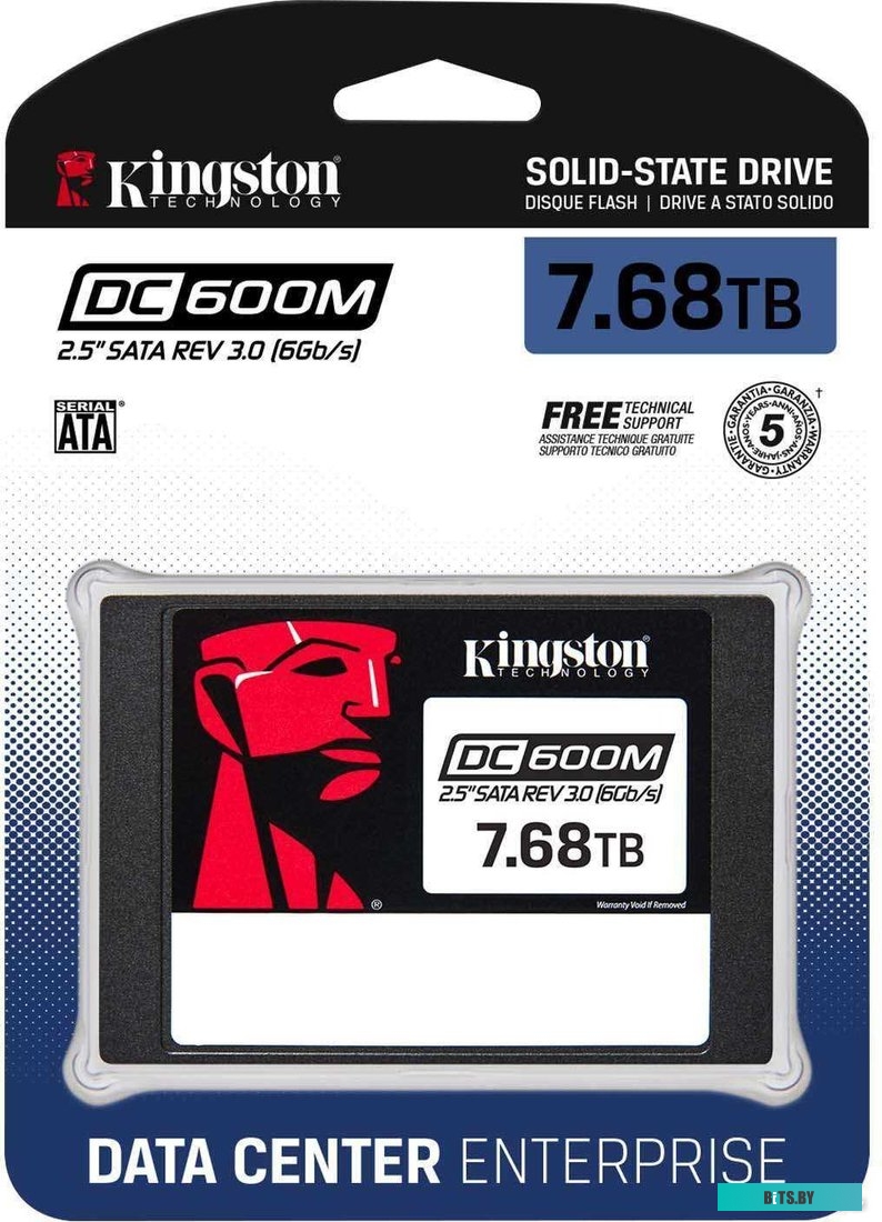 Накопитель SSD  Kingston DC600M 7.68TB SEDC600M/7680G