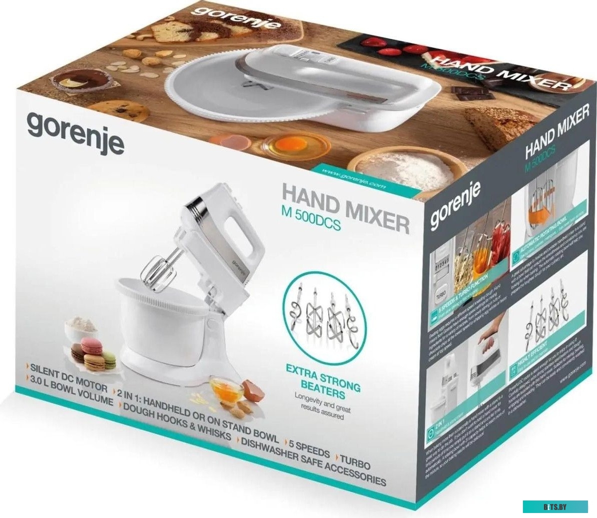 M500DCS Миксер ручной Gorenje M500DCS 500Вт белый