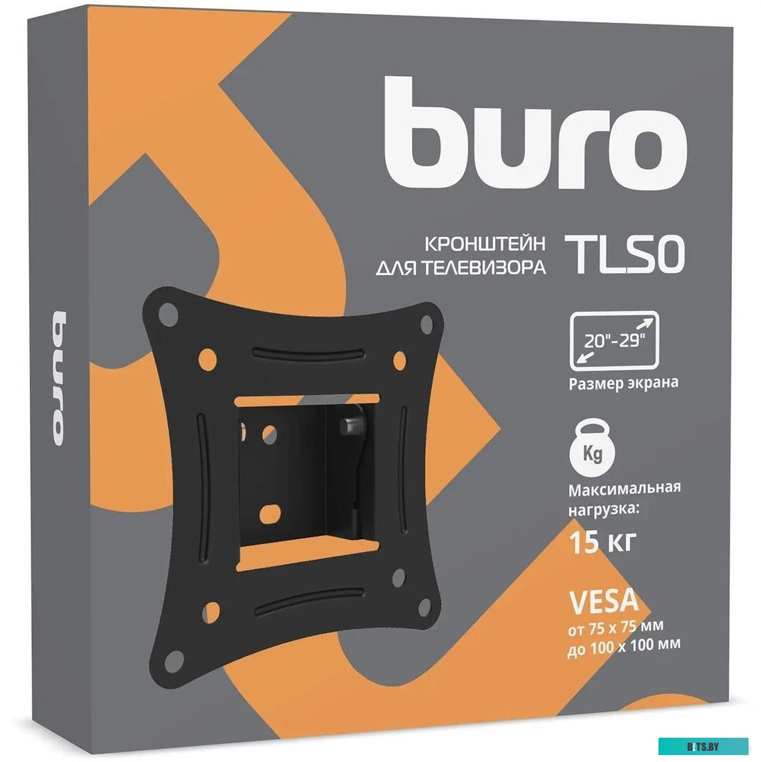 Кронштейн для телевизора Buro TLS0 черный 20"-29" макс.15кг настенный наклон BM15A71TF0