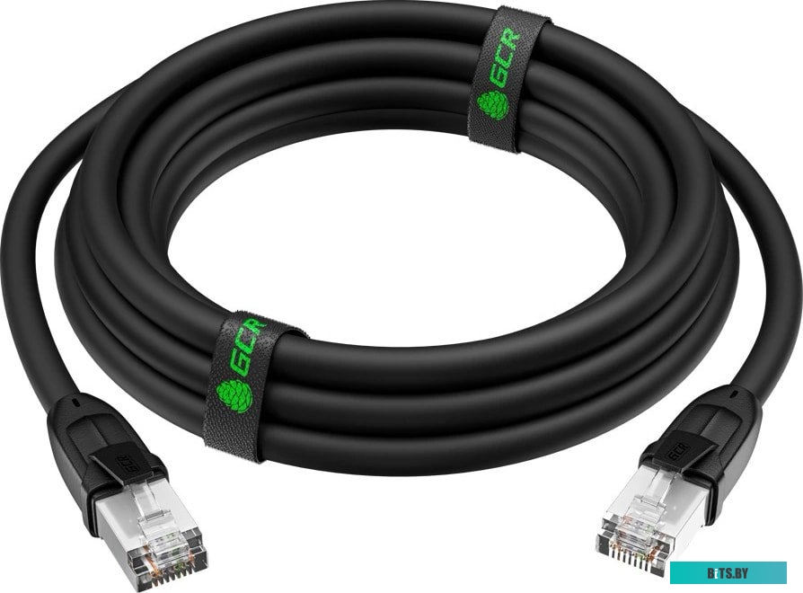 Патч-корд GCR прямой 7.5м LSZH UTP кат.6, серый, 24 AWG, литой без фиксатора, ethernet high speed, RJ45, T568B, GCR-52753}.